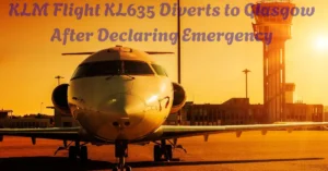 klm flight kl635 diverts to glasgow after declaring emergency