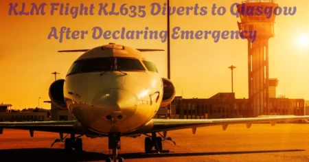 klm flight kl635 diverts to glasgow after declaring emergency