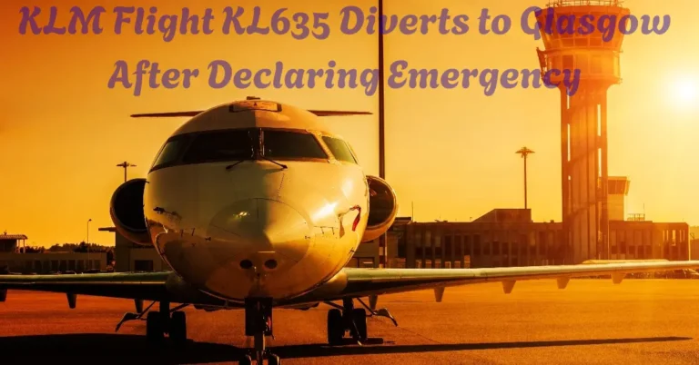 klm flight kl635 diverts to glasgow after declaring emergency