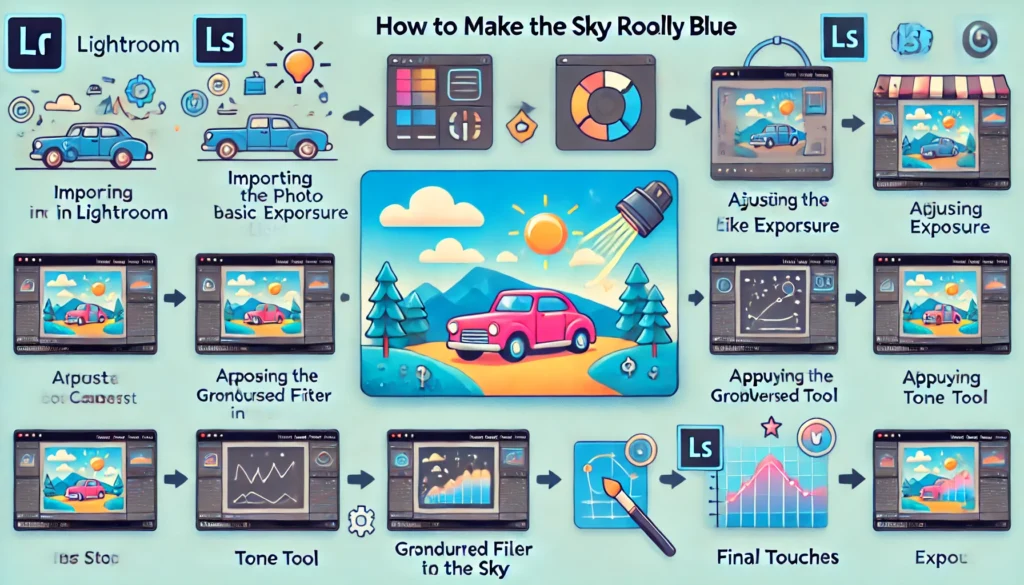 step by step guide how to make the sky look really blue in lightroom step by step guide how to make the sky look really blue in lightroom