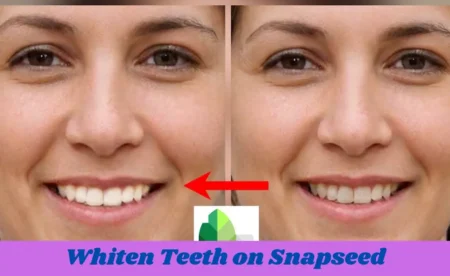 whiten teeth on snapseed